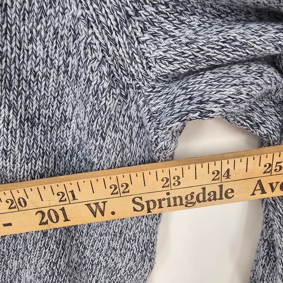 Eddie Bauer Mens L Sweater Navy Cotton Knit Crewneck Pullover Classic Heritage - Picture 3 of 7